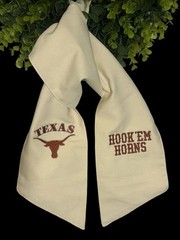 University of Texas (UT) Cotton Wreath Sash (2 Logos) 31k Stitch Hook Em Horns