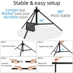 Photo Backdrop Stand 9ft x 10ft Photograhy Adjustable Background Stands Suppo…
