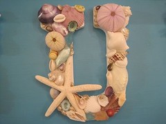 Beach Decor “Surf Gypsy” Shell Letters – Seashell letters – Beach Sign