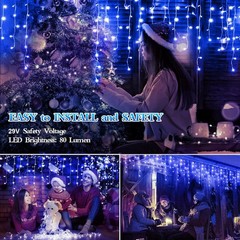 1600 LED 164FT Outdoor Christmas Lights Plug in 8 Modes with Timer Dimmable C…