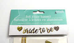 Gold Foil Letter Banner “BRIDE TO BE” Bachelorette Bridal Party *COMBINED SHIP!*