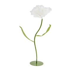 White Artificial Corn Poppy Flower For Wedding Decoration Party Banquet Set Of 3