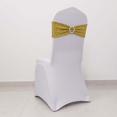 5 GOLD Spandex Chiavari Chair Cushion Covers Wedding Reception Party