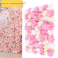 12 PCS Artificial Flowers Wall Panel for DIY Wedding Street Background Decor