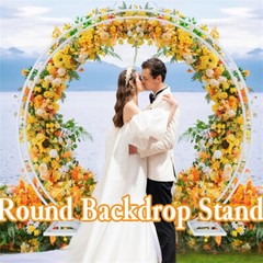 Heavy Duty Circle Wedding Balloon Floral Flower Arch Frame Thickend Square Tubes