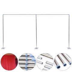 20x10ft Telescopic Heavy Duty Pipe and Drape Kit Wedding Backdrop Frame Stand