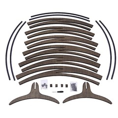 8 feet Brown Natural Wood Round BACKDROP STAND Wedding Arch Party Decorations