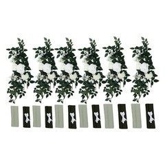 Wedding Chair Back Flowers Artificial Prevent Fading Wedding Chair Decorations