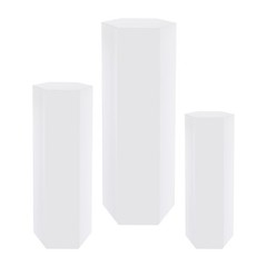 3Pcs Acrylic Display Stand Cake Flower Pedestal Stand For Party Wedding Retail