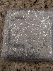 Elfcool 12×72-Inch Silver Sequin Table Runner Sparkly Metallic Event Bridal Wedd