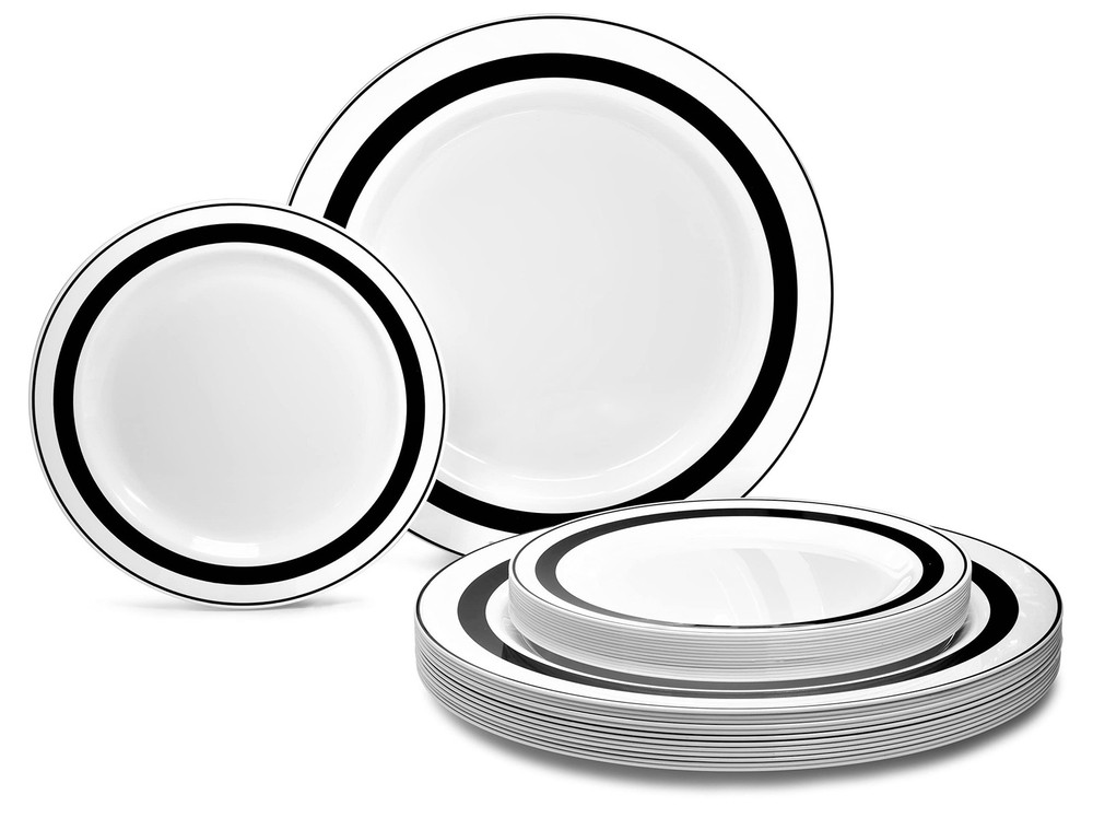 ” OCCASIONS” 50 Plates Pack (25 Guests)-Heavyweight Wedding Party Disposable …