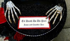 Halloween Wedding,card box,red,personalized,black,#halloween #wedding decoration