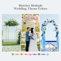 3 Pack Gold Balloon Arch Stand Set for Weddings, Parties & Baby Showers