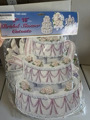 3 Pc 18” Vintage Bridal Cutouts New