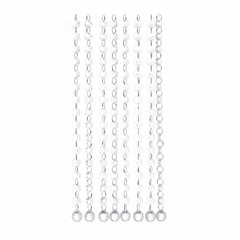 8 pcs 13-Inch long Clear Acrylic Octagon Crystals Garlands for Centerpieces Sale