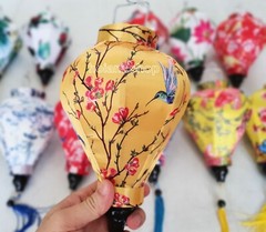 Set 16 Vietnamese Silk Lanterns 22cm for Outdoor Party Decor – Tents decor