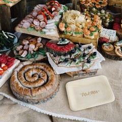 Mr. and Mrs. Disposable Wedding Plates – Rustic, Compostable Alternative t