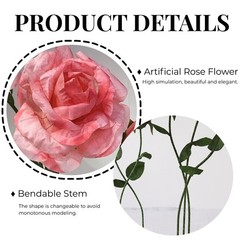 Giant Rose Flowers for Decoration, 6.56 ft Large Artificial Paper Flowers, Ro…