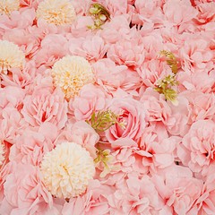 12pcs Artificial Flower Wall Background Silk Rose Mat For Wedding Backdrop Wall