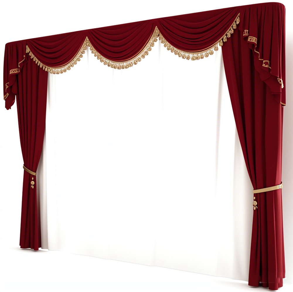 Newly Handmade Luxury Home Theater Velvet Curtain Drape Church School Stage