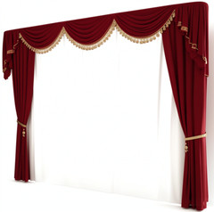 Newly Handmade Luxury Home Theater Velvet Curtain Drape Church School Stage