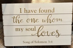 Song Of Solomon 3:4 18.86 x 11.73 In. Hobby Lobby His &Hers Wooden Wedding Sign