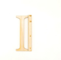 Roman numerals 1 to 12 wooden for a wall clock 12cm high for crafts