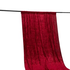 RED 5 ft Premium Velvet Backdrop Curtain Party Wedding Booth Decorations