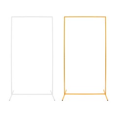 3 Packs Wedding Flower Arch Backdrop Stand Square Balloon Photo Stand Gold/White