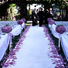 50′ Wedding Satin Aisle Runner 22 Colors 100% Polyester Satin Fabric Made USA
