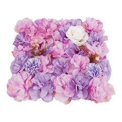 12pcs Artificial Silk Rose Flowers 3D Backdrop Wall for Wedding Party Decoration