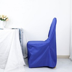 50 Royal Blue Polyester BANQUET CHAIR COVERS Wedding Party Reception Decorations