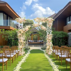 Elegant White Metal Wedding Stand Square Balloon Arch Garden Arbor Frame Decor