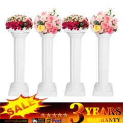 4pcs Column Pillar Pedestal Statue Sculpture Decor Roman Architecture Sculpture