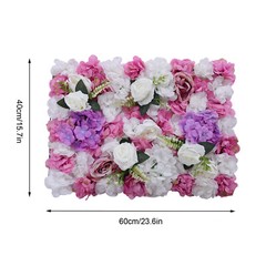 6 Pcs Artificial Hydrangea Flower Wall Panel For Wedding Party Backdrop 60X40CM