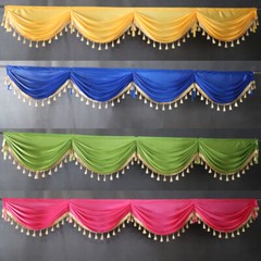 1/3m Detachable Ice Silk Swag for Wedding Party Backdrops Curtain Decorations