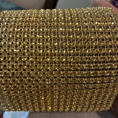 DIAMOND MESH WRAP ROLL RHINESTONE SPARKLE BLING RIBBON