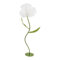 White Artificial Corn Poppy Flower For Wedding Decoration Party Banquet Set Of 3
