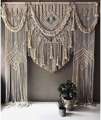 Macrame Large Curtain Bohemian Boho Decoration Backdrop Wedding Boho Decoration