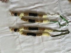 Artificial silk garlands. Lot of 6 .