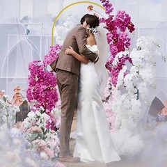 Strong and Elegant Metal Wedding Arch – 6FTx2.6FT – Ceremony Party Decoration