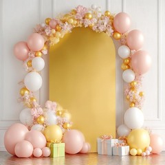 Arched Balloon Stand Covers Wedding Backdrop Cover Photography Background