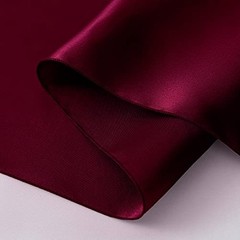 Pack Satin Table Runner 12 x 108 Inch, Smooth Table Runners for 24 Burgundy