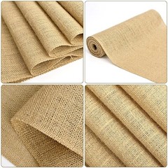 10 Burlap Table Runner Jute Hessian 100% NATURAL Wedding Event Decoration New