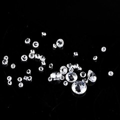 1000* 3-10mm Artificial Diamonds Fake Crystals Clear Gemstone Acrylic Stones UK
