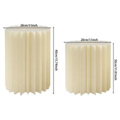 7pcs Foldable Paper Cake Display Stand Cylinder Flowers Stand Decorative Column