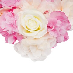 6pcs Artificial Flower Wall Panels Decorative Faux Hydrangea Floral Wall Mat Pad