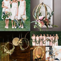 Dream Catcher Rings 12Pcs Wood Bamboo Floral Hoop for DIY Wreath Decor1628