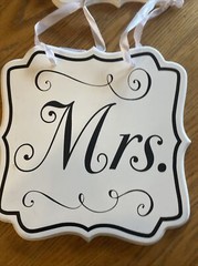 Mr. & Mrs. Wedding Wooden Wall Hanging Sign