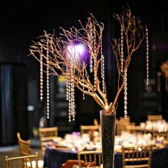Garden Hot Clear Party Wedding Curtain Bead 33ft Garland Strand Room for acrylic